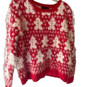 Grace Fuzzy Gingerbread Sweater